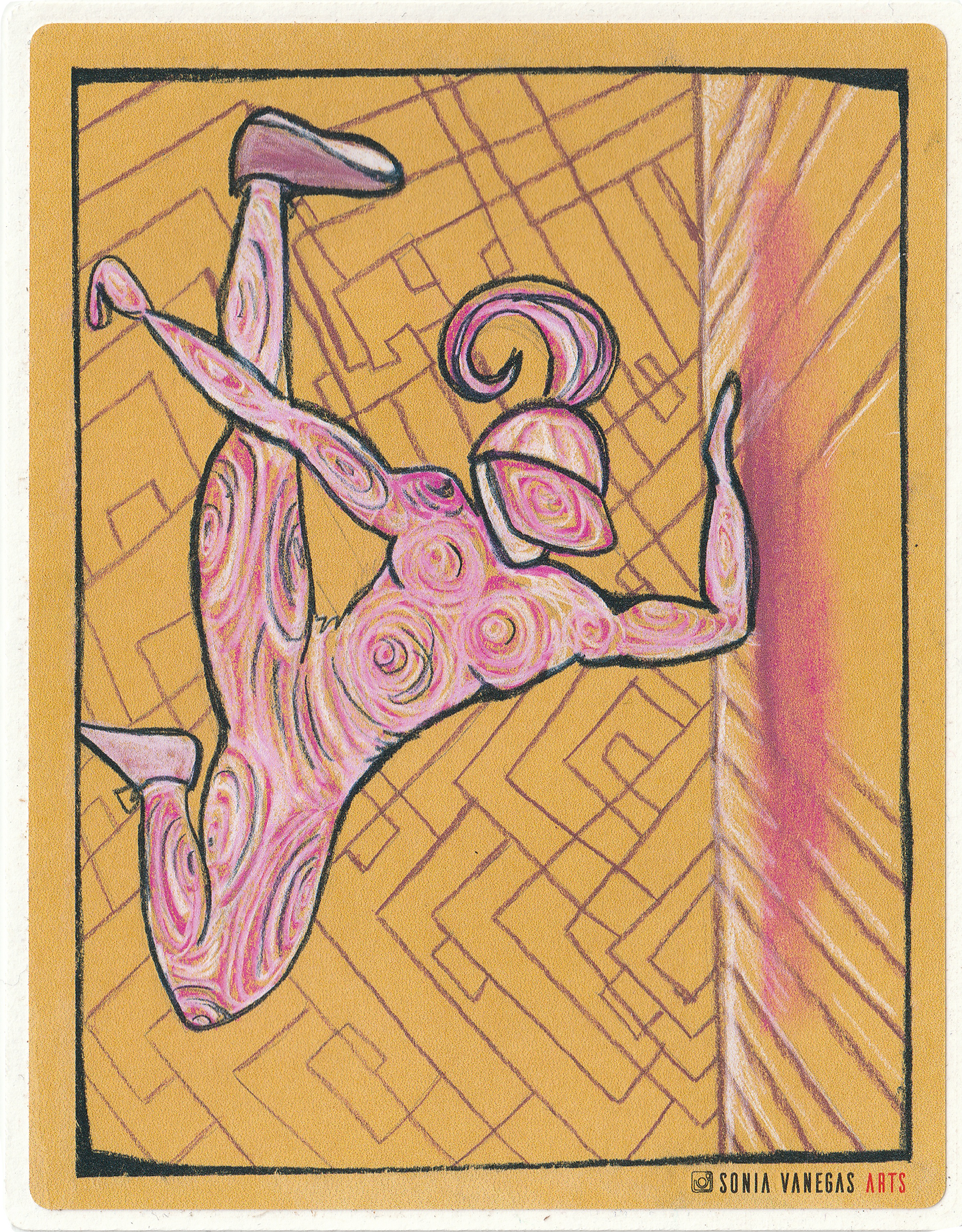 Break Dancer in Pink