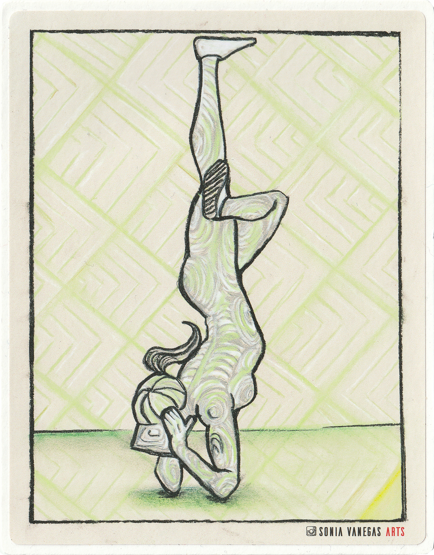 Break Dancer in Green