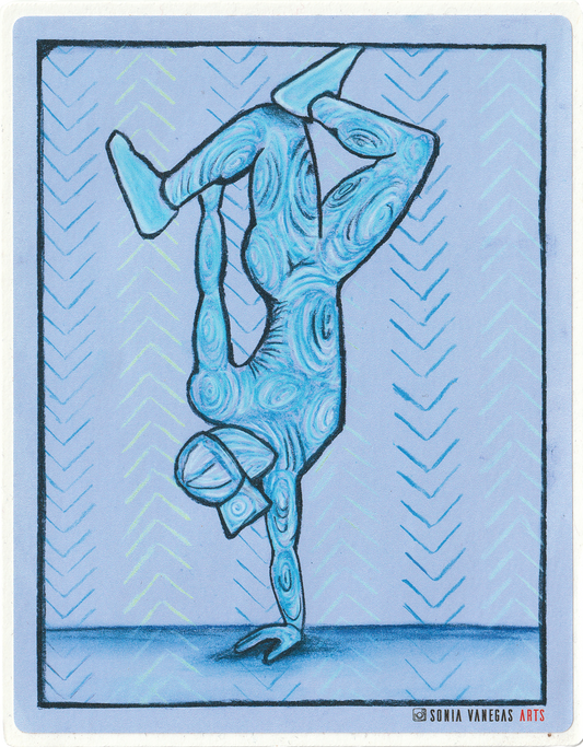 Break Dancer in Blue