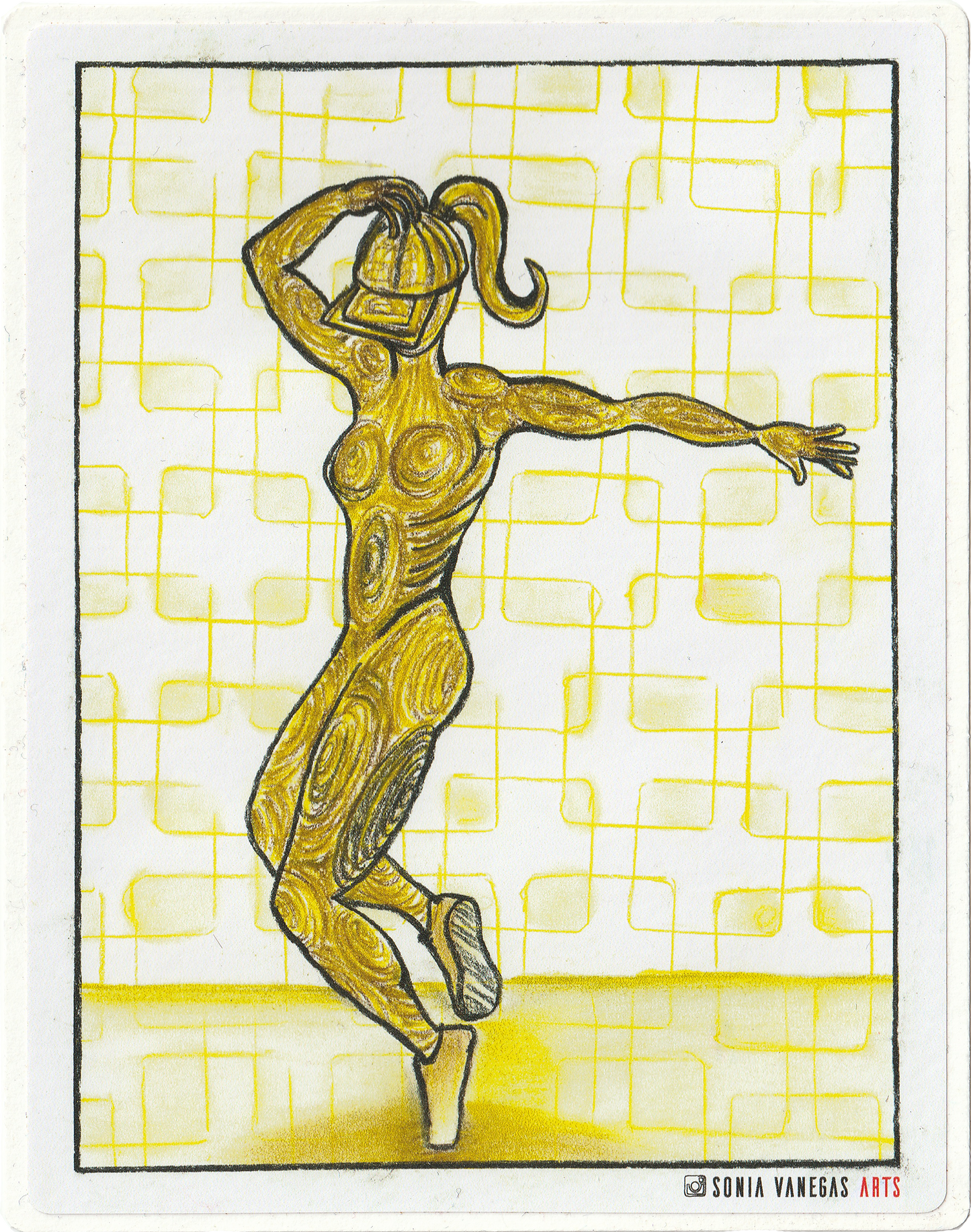 Break Dancer in Yellow